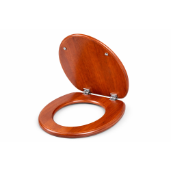 Capac WC inchidere lenta, design lemn