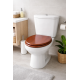 Capac WC inchidere lenta, design lemn