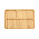 PLATOU COMPARTIMENTAT 50248 20*20*1.4cm COMPOZITIE LEMN RAC-777265