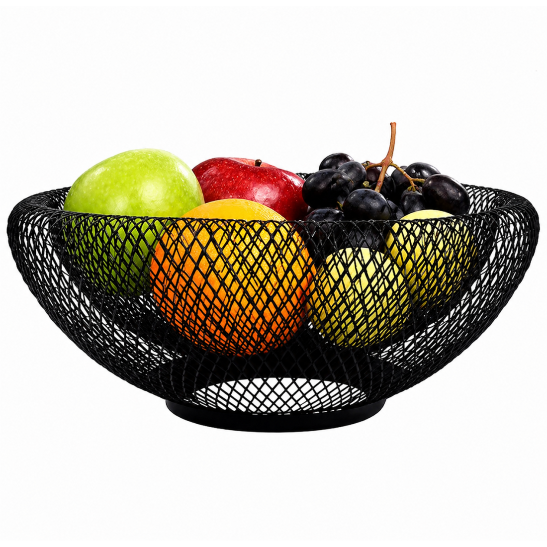 BOL PENTRU FRUCTE A06-040H 24.5*24.5*9.5cm METALIC, RAC-777279