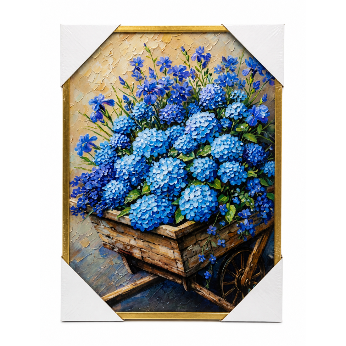 TABLOU CU FLORI ALBASTRE, 30X40-1424, RAC-777498
