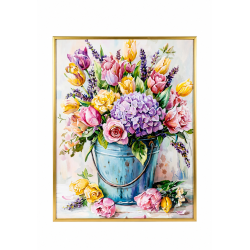 TABLOU DECORATIV CU FLORI, 40X50-1424, RAC-777499