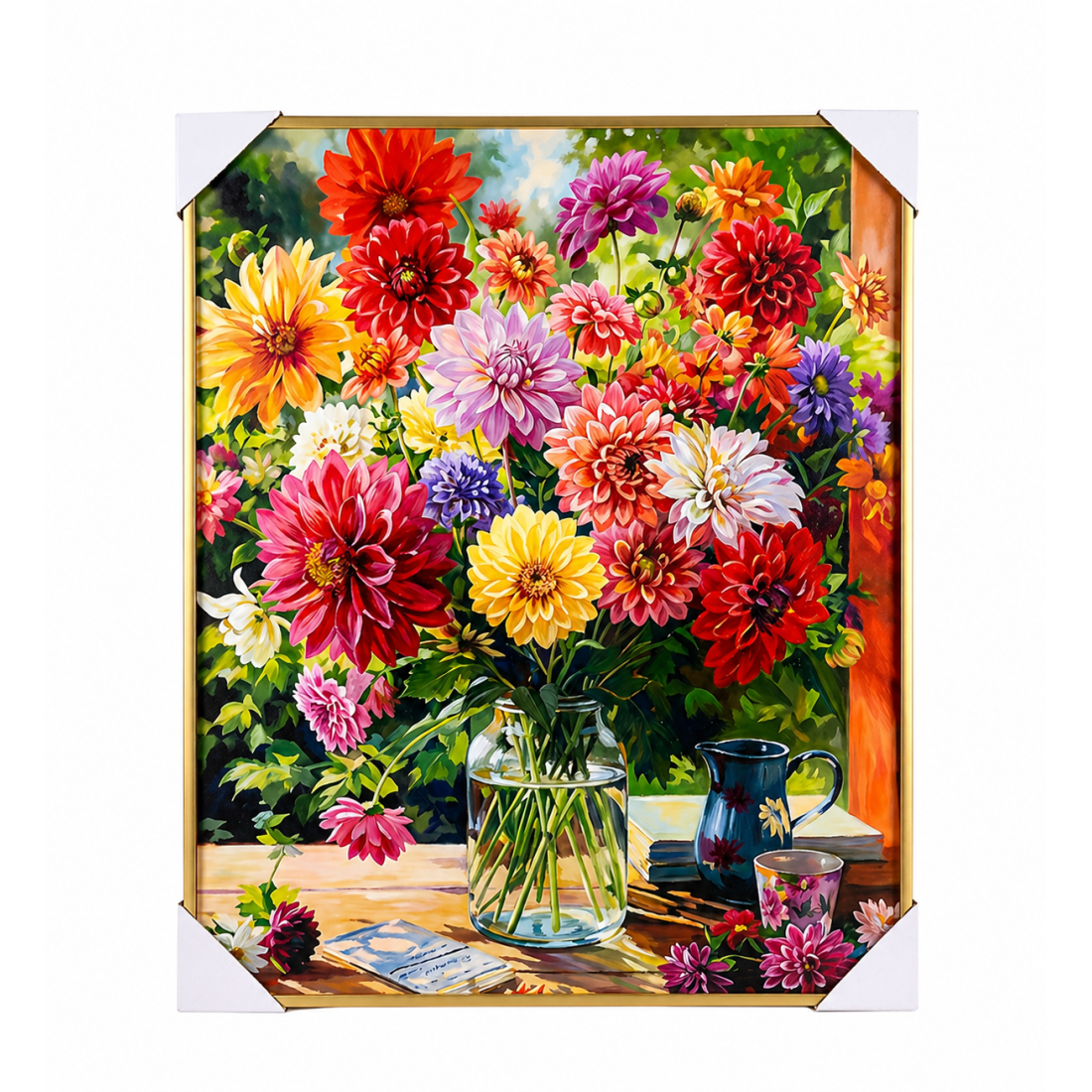 TABLOU CU ARANJAMENT FLORAL 60X80-1730, RAC-777502