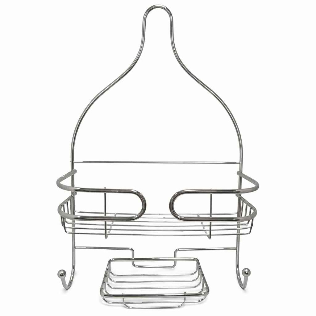 Suport baie din metal, montaj suspendat, finisaj cromat 25x11x39cm