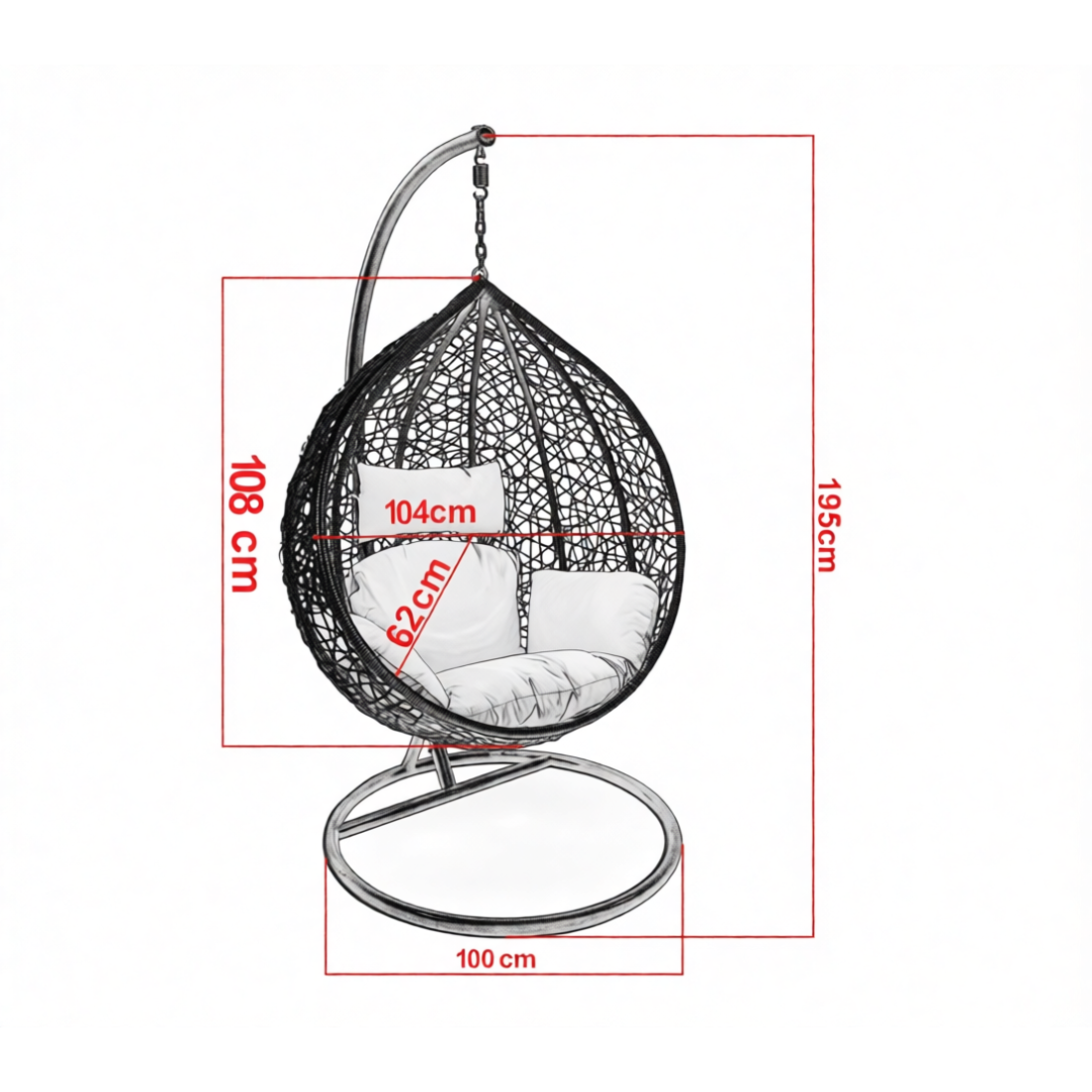 Balansoar Scoica Impletit Cu Perna RAC-666806
