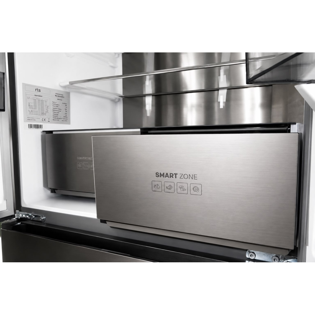 COMBINA FRIGORIFICA SIDE BY SIDE RTS RAC-FSRM507WP-INOX 320L/173L CL.E COMBINA FRIGORIFICA SIDE BY SIDE RTS RAC-FSRM507WP-INOX 320L/173L CL.E