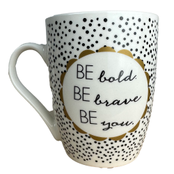 CANA 8.3*10.3CM PICATELE NEGRE CU ACCENTE AURII 