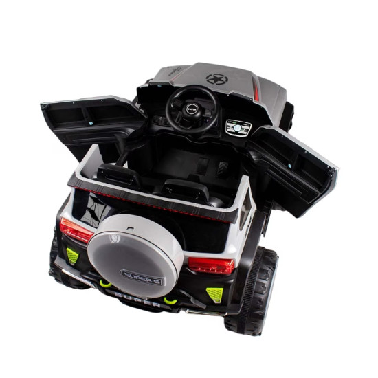 Masinuta electrica pentru copii RDB-7688 tip SUV super cu 4 motoare 390W, 2 locuri, 12V7AH, roti EVA, Gri