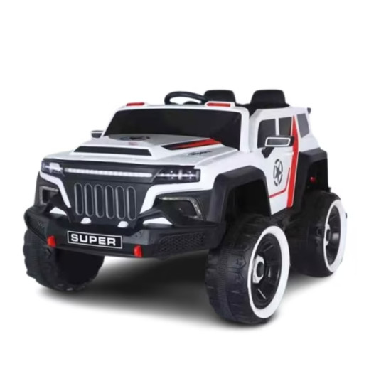 Masinuta electrica pentru copii RDB-7688 tip SUV super cu 4 motoare 390W, 2 locuri, 12V7AH, roti EVA, Alb
