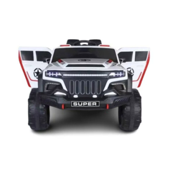 Masinuta electrica pentru copii RDB-7688 tip SUV super cu 4 motoare 390W, 2 locuri, 12V7AH, roti EVA, Alb