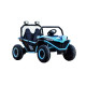 Masinuta electrica tip buggy UTV RDB-608, 24V/10Ah, 300W, roti EVA, scaun piele ecologica, telecomanda, intrare AUX (MP3) / USB / Bluetooth / Radio FM pentru 2 copii, Turcoaz