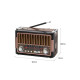 Boxa portabila RDB BT086, functii multiple, radio FM/AM/SW, bluetooth, stereo, Maro inchis