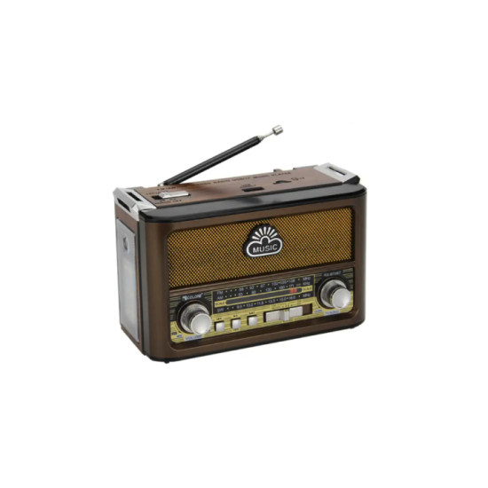 Boxa portabila RDB BT087, functii multiple, radio FM/AM/SW, bluetooth, stereo, Maro inchis