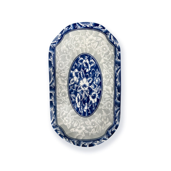 PLATOU CERAMICA RDB-23615 OVAL, MODEL FLORAL