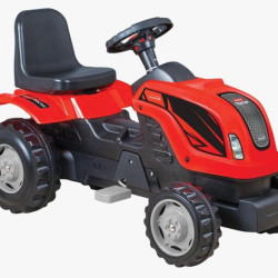 Tractor cu pedale RDB-01-001 roșu, pentru copii