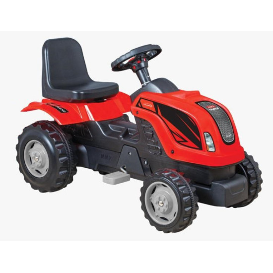 Tractor cu pedale RDB-01-001 roșu, pentru copii