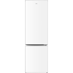 Combina frigorifica RTS RAC-FSRD358DBE-W, 268L (197L+71L), Clasa E, Dozator apa, Rafturi din sticla, Usi reversibile, 178 cm Inaltime, Alb