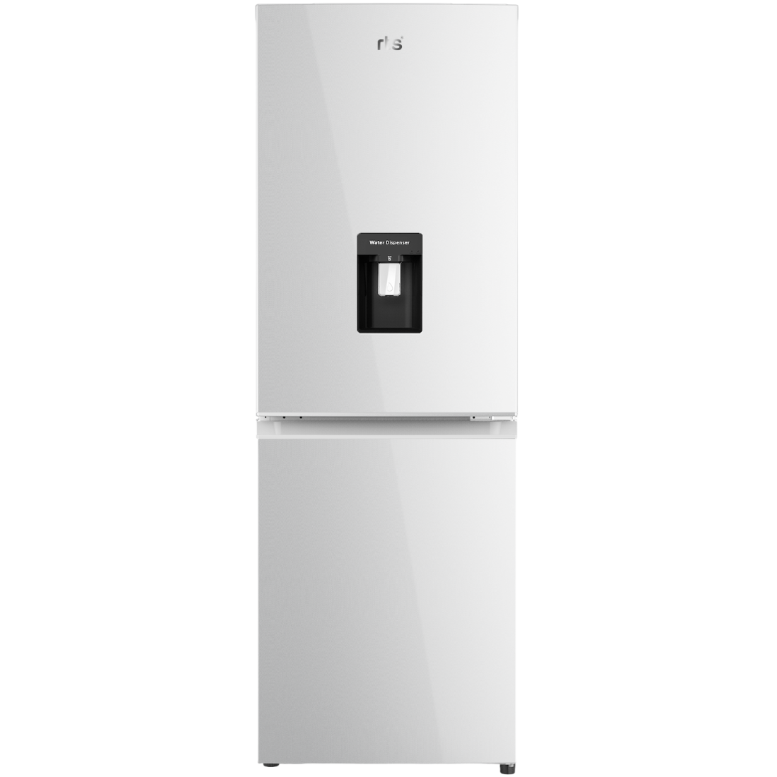 Combina frigorifica RTS RAC-FSRD405DBED-W, 296L (194L+102L), Clasa E, Dozator apa, Rafturi din sticla, Usi reversibile, 185 cm Inaltime, Alb