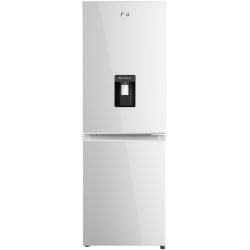 Combina frigorifica RTS RAC-FSRD405DBED-W, 296L (194L+102L), Clasa E, Dozator apa, Rafturi din sticla, Usi reversibile, 185 cm Inaltime, Alb