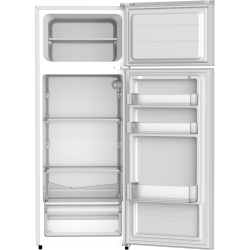 Frigider cu doua usi RTS RAC-FSRD275DTE-W, 210L (168L+42L), Clasa E, Rafturi din sticla, Usi reversibile, 143 cm Inaltime, Alb Frigider cu doua usi RTS RAC-FSRD275DTE-W, 210L (168L+42L), Clasa E, Rafturi din sticla, Usi reversibile, 143 cm Inaltime, Alb