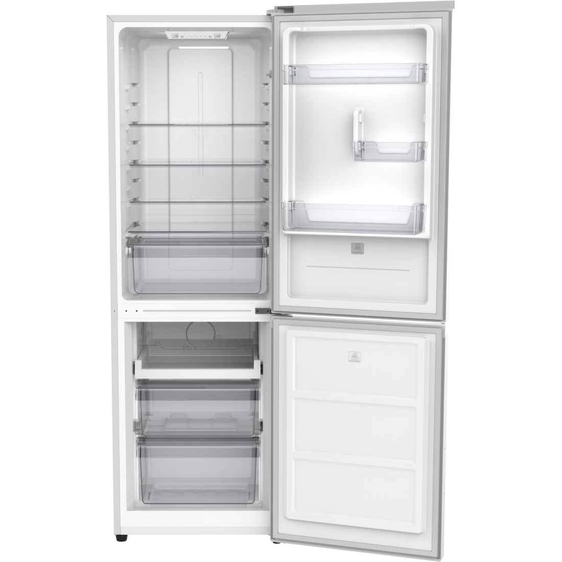 Frigider cu doua usi RTS RAC-FSRD355CB1E-W, 262L (201L+89L), Clasa E, Total No Frost, Rafturi din sticla, Usi reversibile, 185 cm Inaltime, Alb Frigider cu doua usi RTS RAC-FSRD355CB1E-W, 262L (201L+89L), Clasa E, Total No Frost, Rafturi din sticla, Usi reversibile, 185 cm Inaltime, Alb