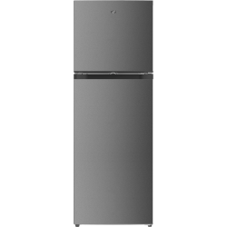 Frigider cu doua usi RTS RAC-FSRD420WTAPE-S, 329L (252L+77L), Clasa E, Total No Frost, Rafturi din sticla, Usi reversibile, 166.4 cm Inaltime, Argintiu