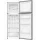 Frigider cu doua usi RTS RAC-FSRD420WTAPE-S, 329L (252L+77L), Clasa E, Total No Frost, Rafturi din sticla, Usi reversibile, 166.4 cm Inaltime, Argintiu