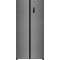 Frigider Side by side RTS RAC-FSBS501WP-S, 473 L, Total No Frost, Clasa E, Display, Functie Smart, Functie Quick Cooling si Quick Freeze, 178.5cm inaltime, Argintiu