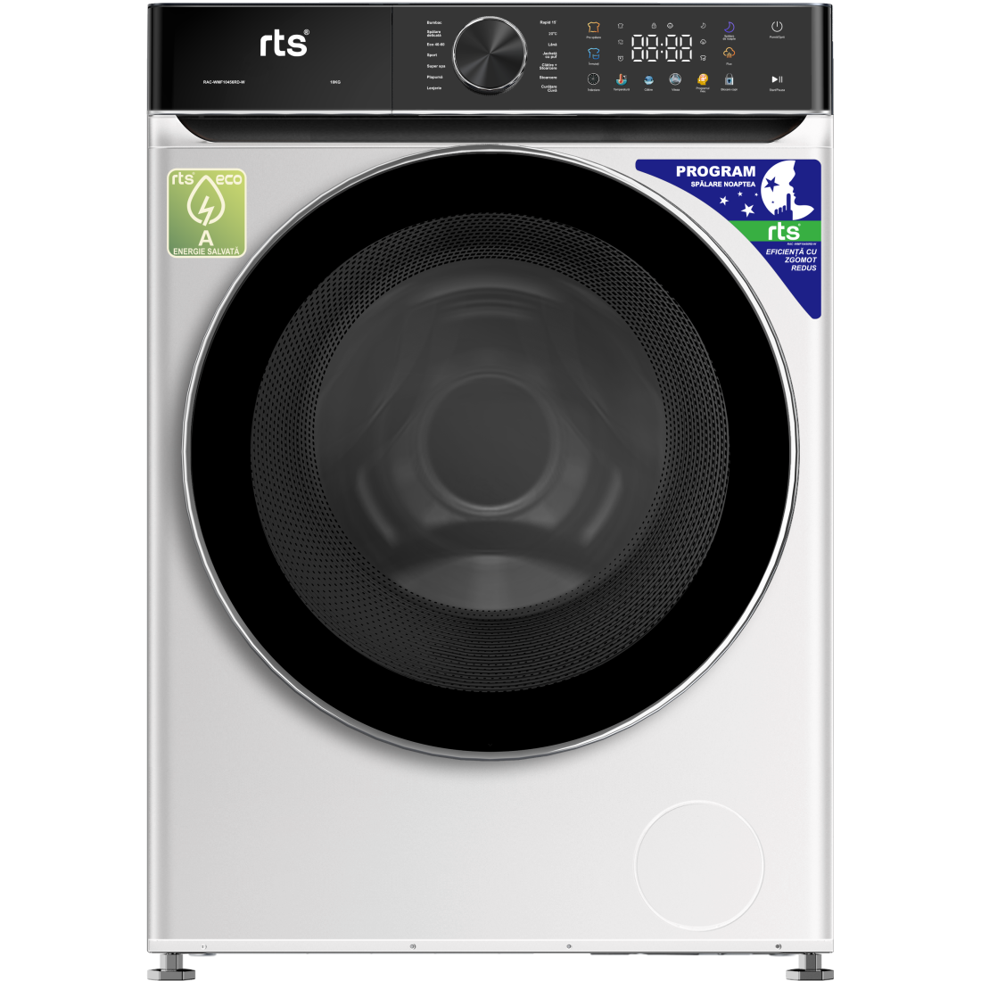 Masina de spalat rufe RTS RAC-WMF10456RD-W, 10 kg, Clasa A, 1400 RPM, Inverter Direct Drive, Steam, Alb Masina de spalat rufe RTS RAC-WMF10456RD-W, 10 kg, Clasa A, 1400 RPM, Inverter Direct Drive, Steam, Alb