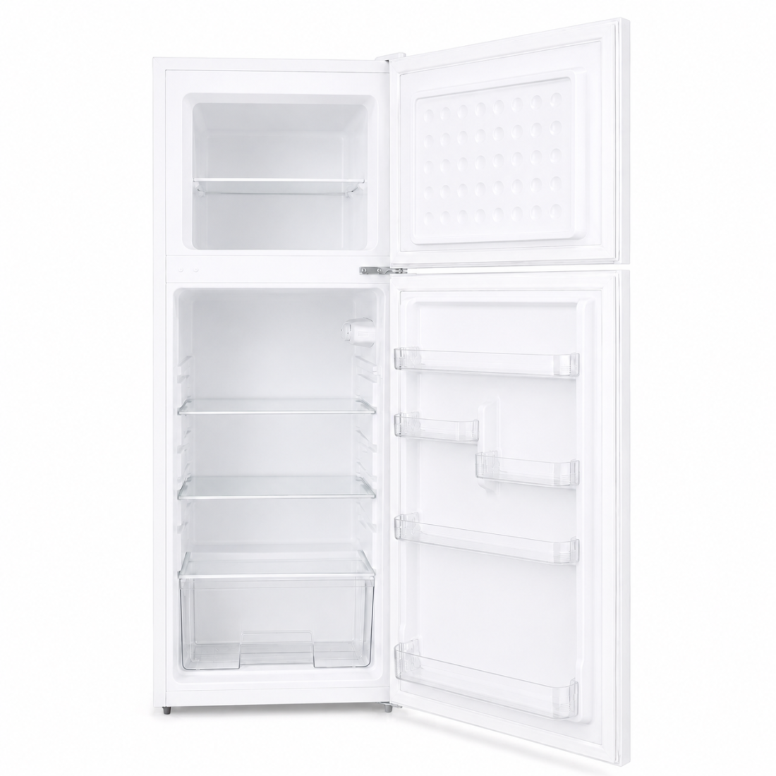Frigider cu doua usi RTS BCD210W, 208L (160L+48L), Clasa E, Alb, Rafturi din sticla, Usi reversibile, 140, 6 x 54, 5 x 54, 5 cm Frigider cu doua usi RTS BCD210W, 208L (160L+48L), Clasa E, Alb, Rafturi din sticla, Usi reversibile, 140, 6 x 54, 5 x 54, 5 cm