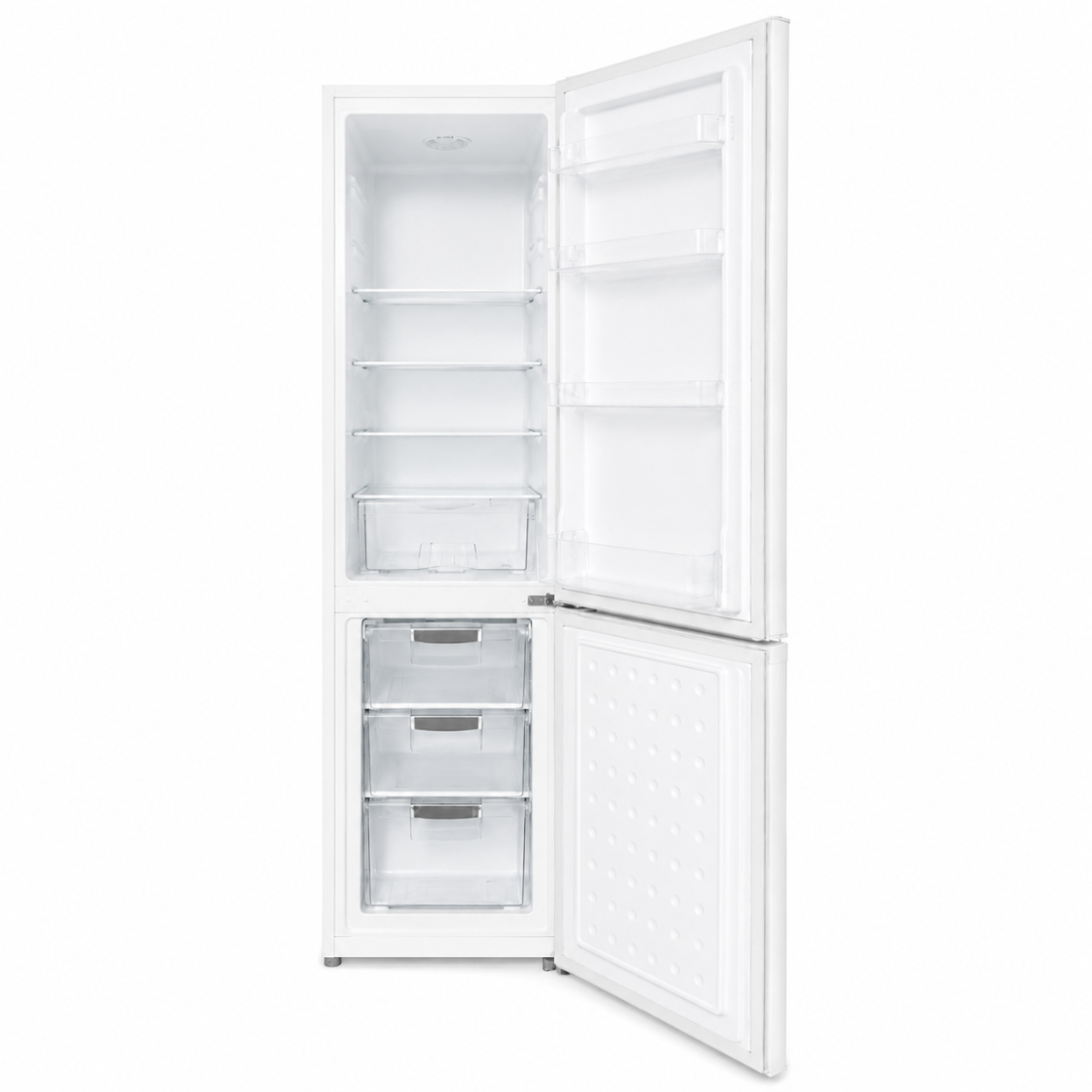 Combina frigorifica RTS BCD258W, 250L (186L+64L), Clasa E, Alb, Rafturi din sticla, Usi reversibile, 181.8 × 54.5 × 56.5 cm Combina frigorifica RTS BCD258W, 250L (186L+64L), Clasa E, Alb, Rafturi din sticla, Usi reversibile, 181.8 × 54.5 × 56.5 cm