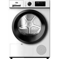 Uscator de rufe RTS RAC-DHB8070BKE, Pompa de caldura, 8 kg, Clasa E, Alb