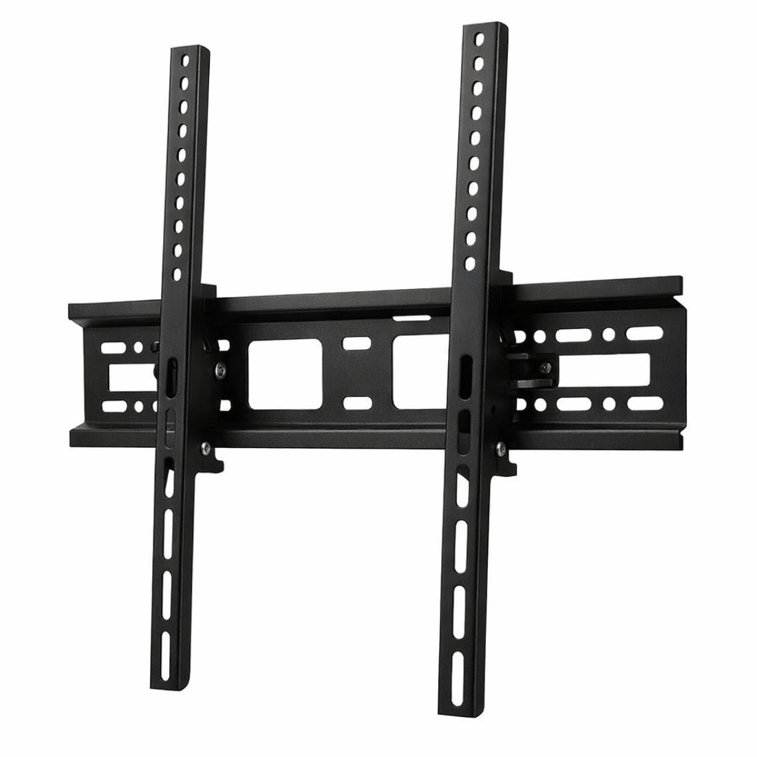 Suport universal TV de perete fix RTS - HT002, Diagonala ecran: 32" - 55" (81 - 140cm), Inclinare reglabila -15°/+15° grade, Instalare Usoara, Negru