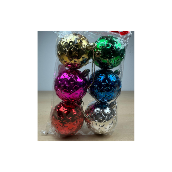 Set 6 globuri RDB-9179-8154, Multicolor