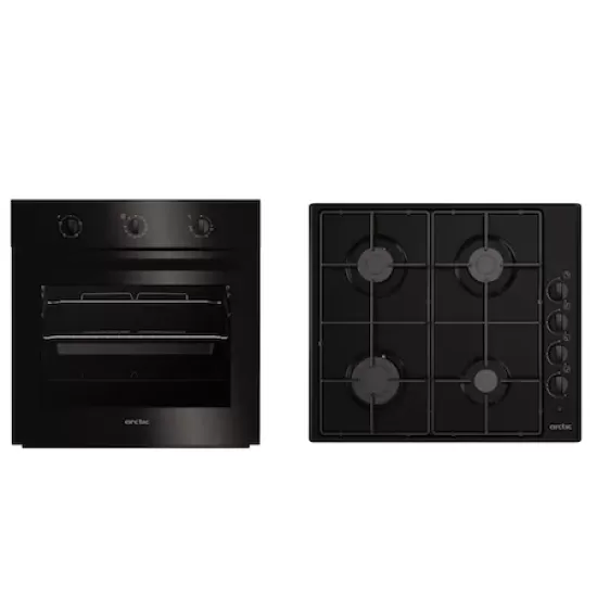Pachet: Cuptor incorporabil Arctic AROSC21130BD, 71 l, Clasa A + Plita incorporabila, 4 arzatoare