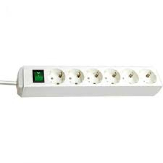 BRENNENSTUHL,PRELUNGITOR ELECTRIC, 6 PRIZE,1.5M ,CULOARE ALBA 00141092