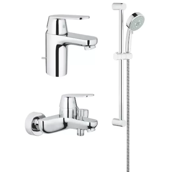 Set 3 in 1 Grohe Eurosmart Cosmo Bath,baterie cada,baterie lavoar,para dus-121655 Set 3 in 1 Grohe Eurosmart Cosmo Bath,baterie cada,baterie lavoar,para dus-121655