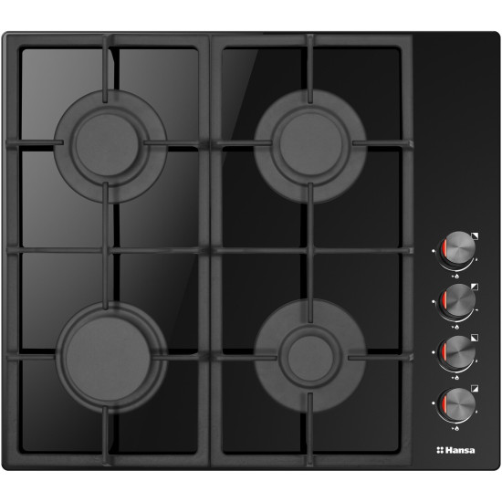 PLITA GAZ HANSA BHKS620531,STICLA ,60CM,NEGRU