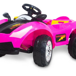 Mașinuță cu Baterie de 12 V și telecomandă, RDB-06-05, roz, pentru copii