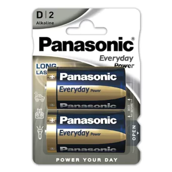 LR20EPS/2BP PANASONIC BATERII EVERYDAYPOWER LR20/D,2P 00155297 LR20EPS/2BP PANASONIC BATERII EVERYDAYPOWER LR20/D,2P 00155297