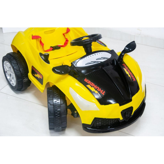 Mașinuță cu Baterie de 12 V și telecomandă, RDB-06-05, galbenă, pentru copii