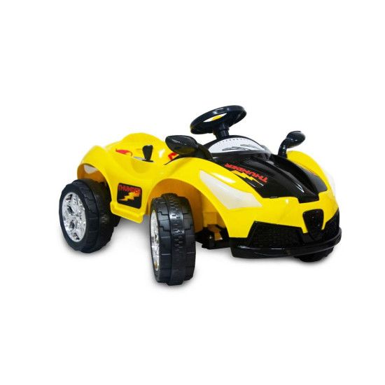Mașinuță cu Baterie de 12 V și telecomandă, RDB-06-05, galbenă, pentru copii